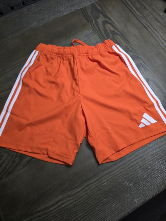 adidas Other - adidas Orange Athletic Shorts with White Side Stripes